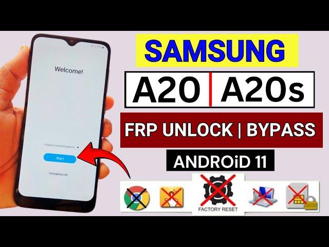 Samsung A20/A20s Frp Bypass Android 11 | Samsung SM-A207F Google Account Bypass | Without PC