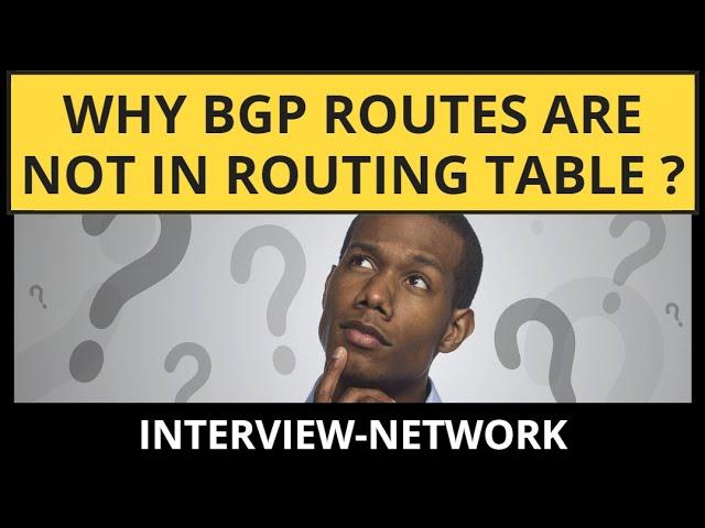 How to troubleshoot route missing from BGP routing table | BGP Scenario Based question #cisco