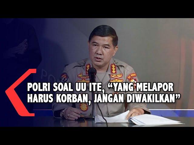 Penerapan UU ITE, Ini Perintah Kapolri