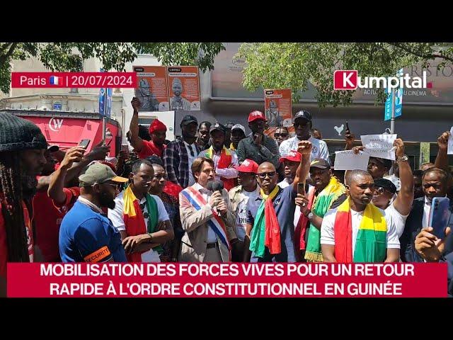 Paris  : Mobilisation des Forces Vives pour un retour rapide à l'ordre constitutionnel en Guinée