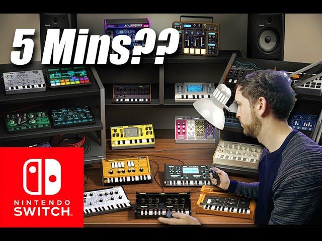 Nintendo Switch Korg Gadget 5 Min challenge!!!!