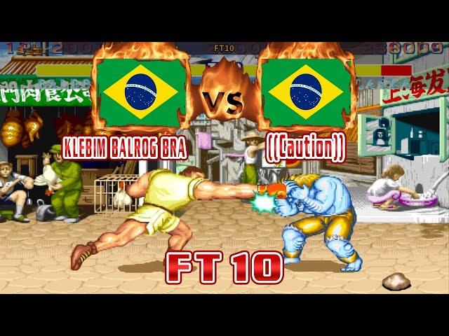 Street Fighter 2: Champion Edition - KLEBIM BALROG BRA (BRA) VS (BRA) ((Caution)) [Fightcade/FT10]