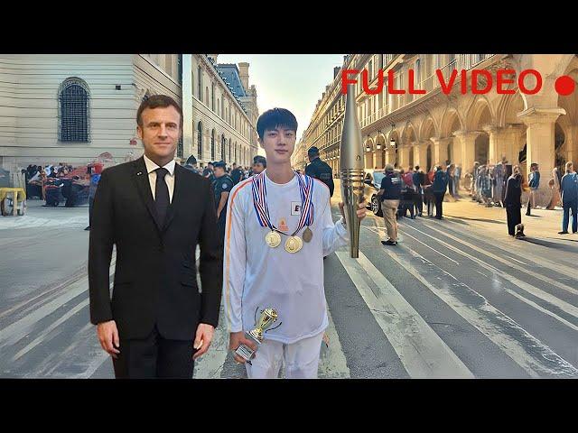 After Carry The 2024 Olympic Torch! BTS' Jin Gets This Award From The French President