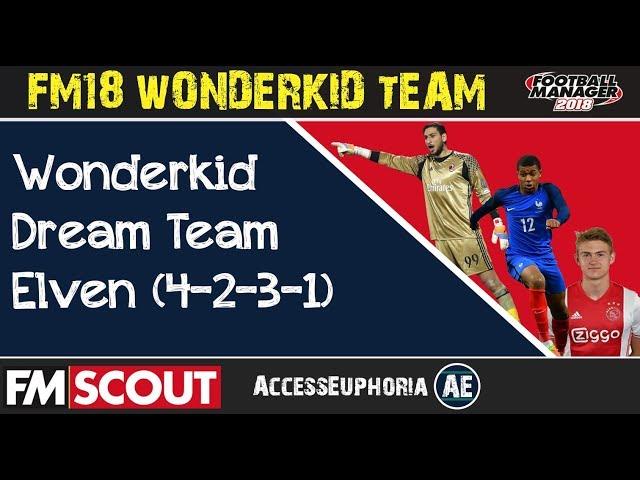 FM18 | Top Wonderkids Dream Team (4-2-3-1) | Wonderkid Best 11 | Football Manager 2018