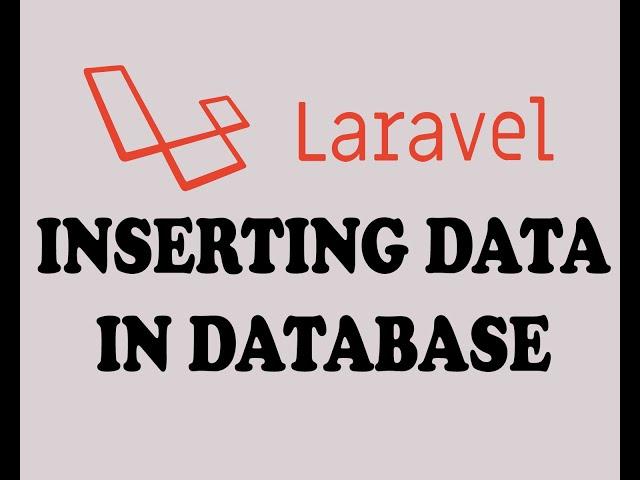 22 - INSERTING DATA IN DATABASE TABLE IN LARAVEL ( URDU / HINDI )
