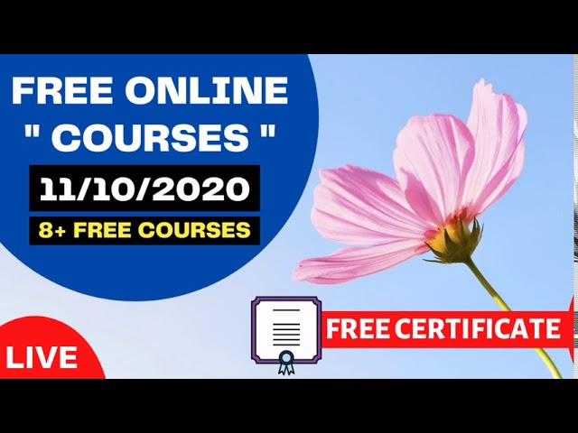 Free Online Courses – 11 October 2020 | Udemy & Edyoda (100% Free) 