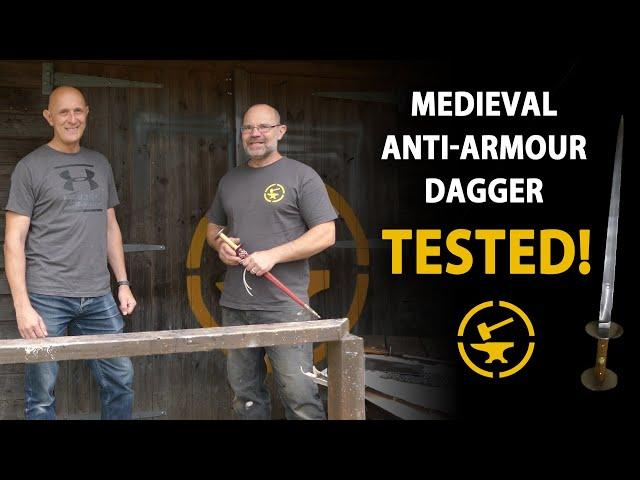 Testing a medieval anti-armour dagger
