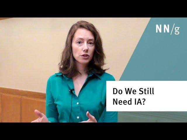 Do we still need Information Architecture (IA) when users can just search? (Kathryn Whitenton)