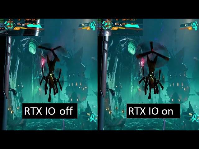 Ratchet And Clank RTX IO Comparison