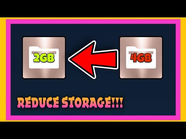 How to reduce mobile legends storage?