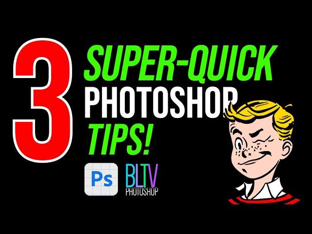 Photoshop: 3 Super-Quick Tips for HAIR, TEETH, & TEXT!