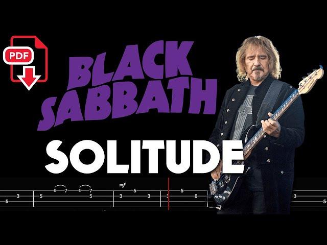 Black Sabbath – Solitude (Bass Tabs | Notation)   @ChamisBass  #blacksabbathbass #blacksabbath