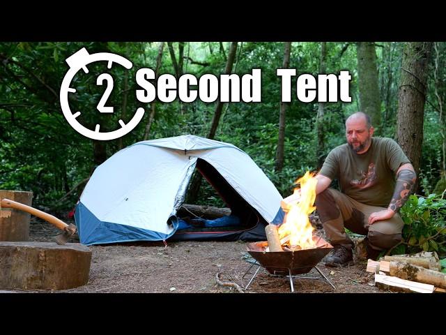 Solo Wild Camp in a Decathlon '2 Second Tent'