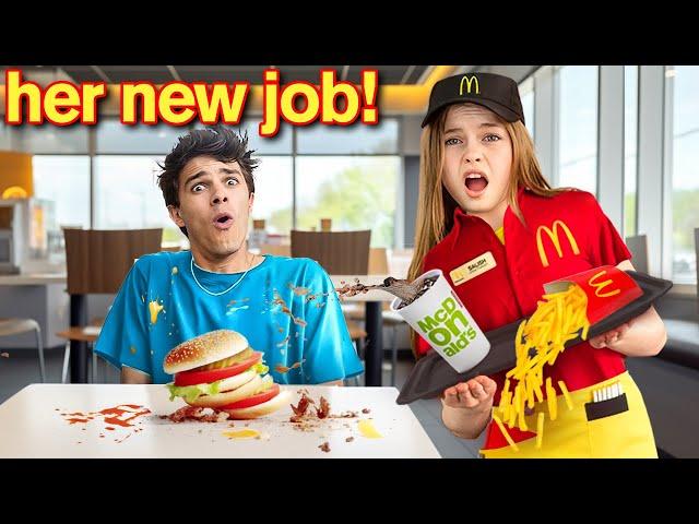 MY DAUGHTER'S NEW JOB ft/ Brent Rivera & Royalty Family