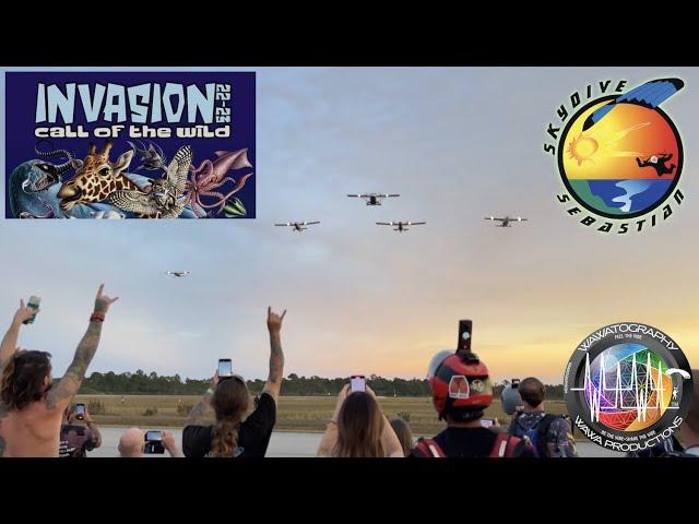 Invasion Boogie 4K Skydive Sebastian Call of the Wild Florida Skydiving Sky Family Call of the Wild