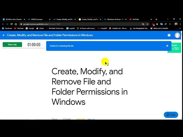 Create, Modify, and Remove File and Folder Permissions in Windows II Week 2 II Coursera