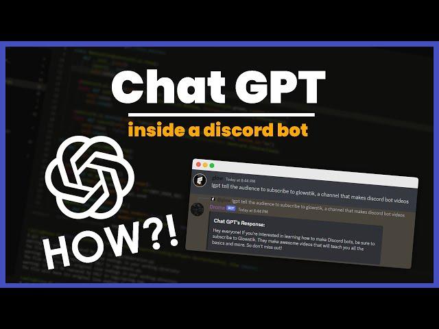 [NEW] Adding Chat GPT to YOUR Discord Bot in Less than 8 Minutes Using Python