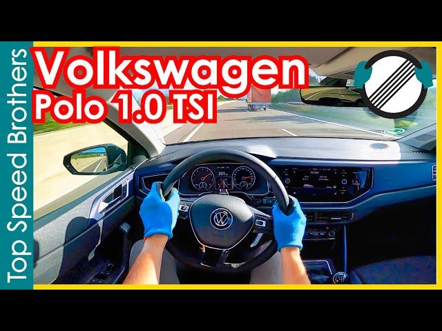 VW Polo VI 1.0 TSI (2021) AUTOBAHN POV TOP SPEED  #TopSpeedBrothers