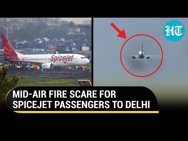 Spicejet plane catches fire mid-air after bird hit; Emergency landing at Patna airport