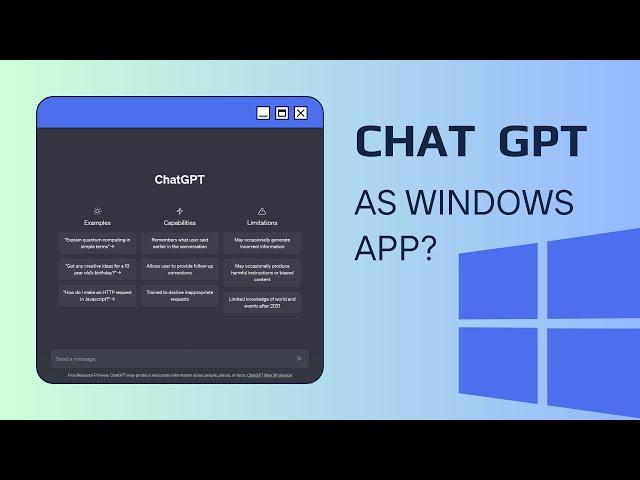 How to Install CHAT GPT as an APP? Create Desktop Icon!