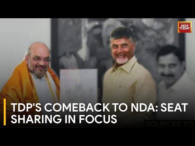 TDP Likely to Rejoin BJP-Led NDA: Seat Sharing Primary Concern