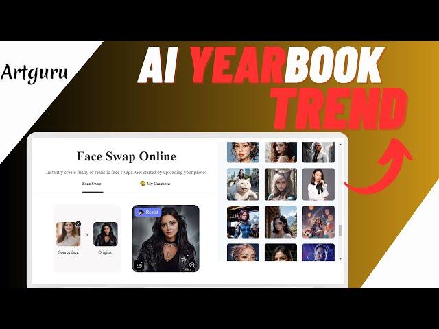 How To Create Ai Yearbook Trend For Free - IN 2 MINUTES Do 90s AI Yearbook Trend