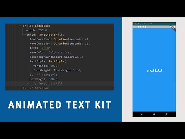 Flutter- How to use Animated Text Kit Package | Package of the week