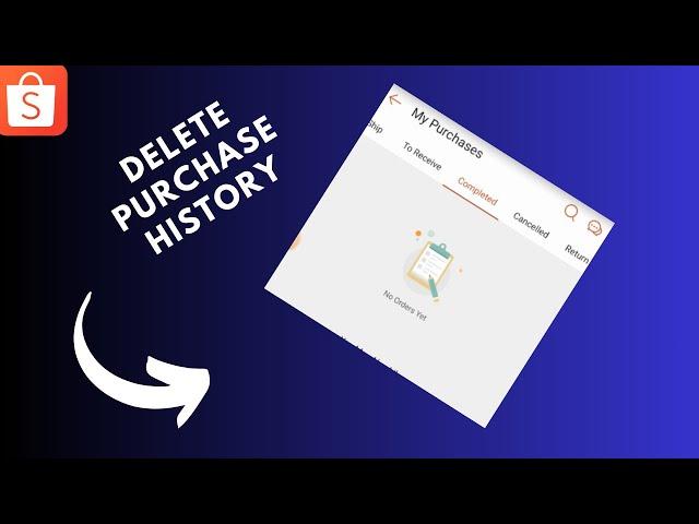 how to delete purchase history in shopee