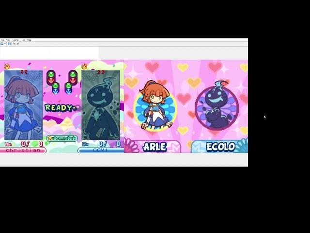 Puyo Puyo 20th Anniversary DS Arle VS Ecolo Mini Fever Mode