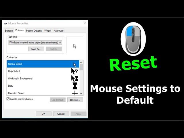 How to Reset Mouse Settings to Default in Windows 10 | Reset Mouse Settings to Default in Windows 11