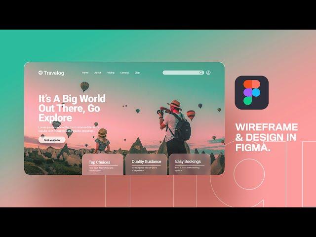 How to wire-frame & design a landing page in Figma