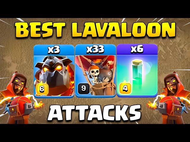 Best Th13 LavaLoon (Blizzard LaLo) Attack Strategy | 3 Lava + 33 Balloons + 6 Invisibility Spell !!.