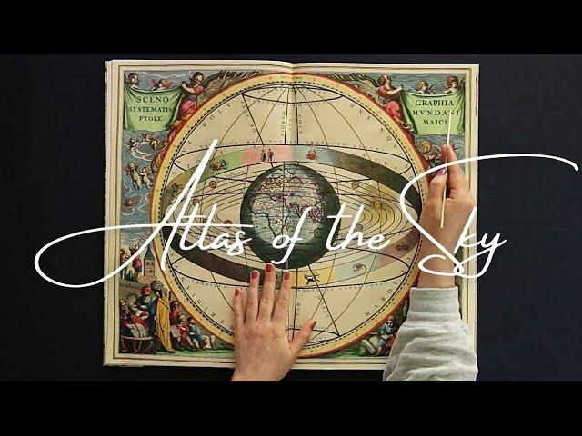 ASMR Historical Maps of the Sky: Harmonia Macrocosmica (soft spoken, tracing, page turning)