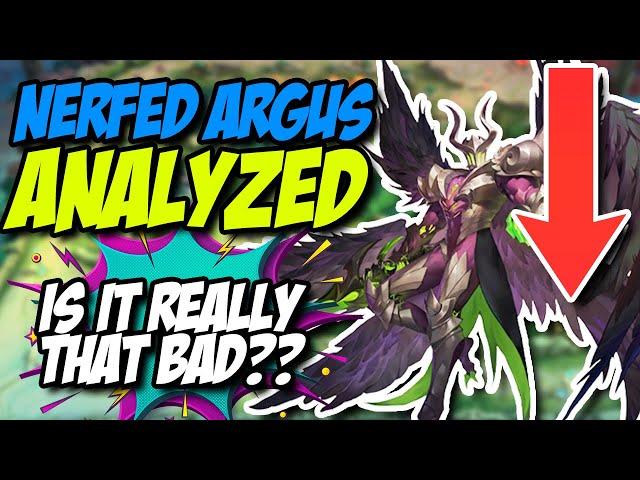 ARGUS NERFED HARDER?!? || MOBILE LEGENDS ADVANCED SERVER TEST