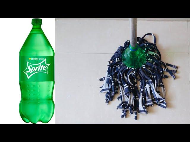 How To Make Floor Cleaning Mop With Plastic Bottle And Old T-Shirts | Homemade Mop |Best Outof Waste