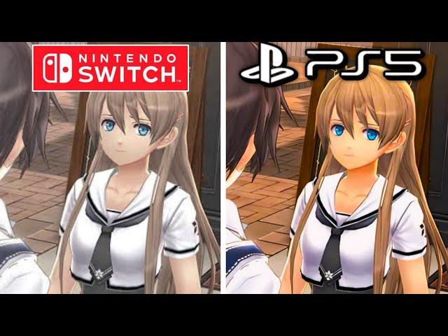 Tokyo Xanadu Ex+ PS5 vs Nintendo Switch Graphics Comparison