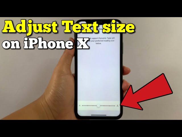 How to adjust text size on iPhone X | Display and brightness
