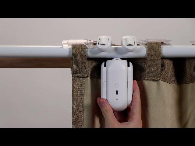 How to install SwitchBot Curtain Rod 2 on Back Tab Curtains