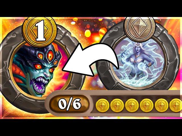 Unlocking Azshara on just TURN 4! | Hearthstone Battlegrounds