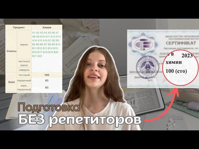 Как я подготовилась к ЦЭ/ЦТ БЕЗ репетиторов на 100