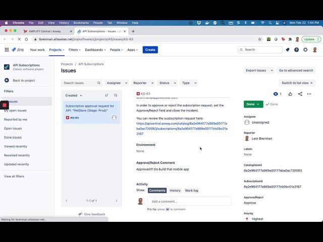 Custom API Subscription Approval Flow using Jira and MS Teams Demo