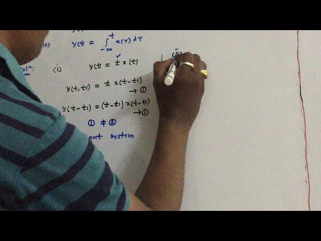 Signals & Systems - Time Invariant or Variant Systems - working examples -1 - UNIT III