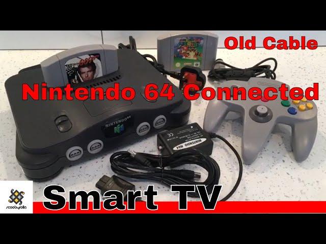 Nintendo 64 Connected To A Smart Tv With Old Cable