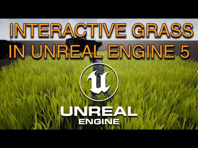 How to Create Interactive Grass in Unreal Engine 5 - Step by Step Guide - Stylized Grass (2023)