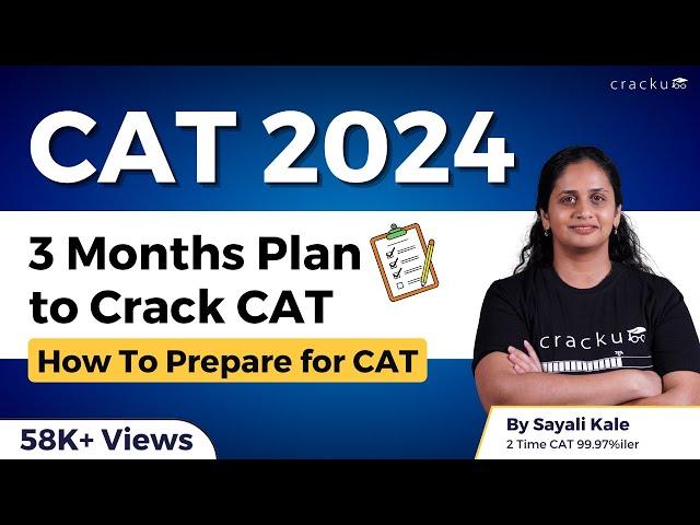 3 Months Plan to Crack CAT | How to prepare for CAT in 3 Months By Sayali ma'am