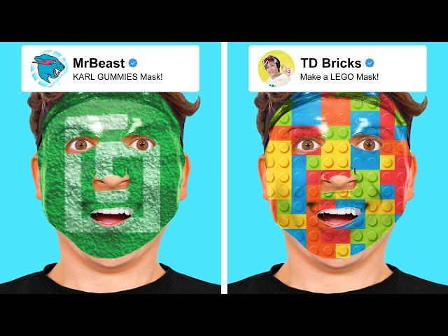 I Made Custom Face Masks For YouTubers