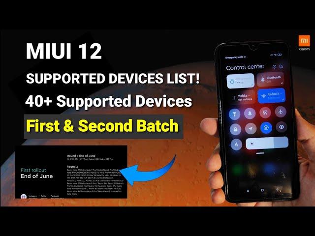 Miui 12 stable update supported devices list confirmed | Miui 12 release date in India