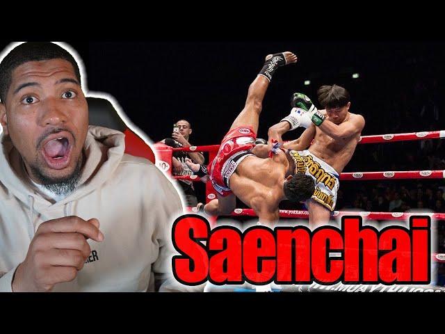 NEW MUAY THAI FAN REACTS TO: Saenchai - King of Muay Thai (Original Career Documentary)