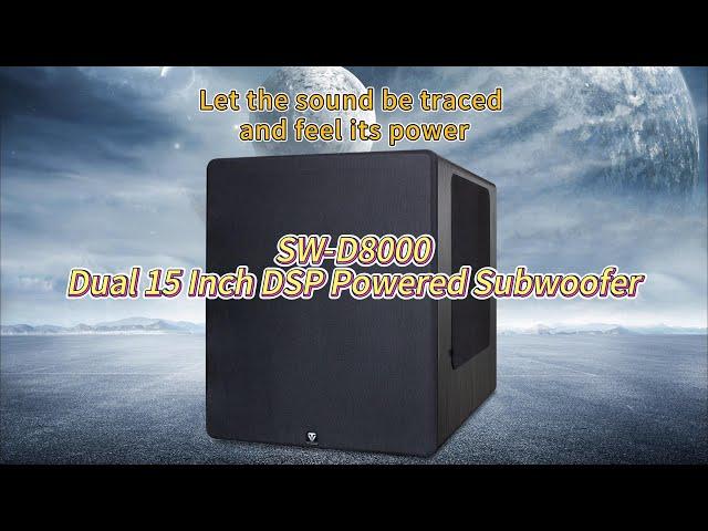 Visualization of sound, Tonewinner SW-D8000 dual 15 inch DSP powered subwoofer