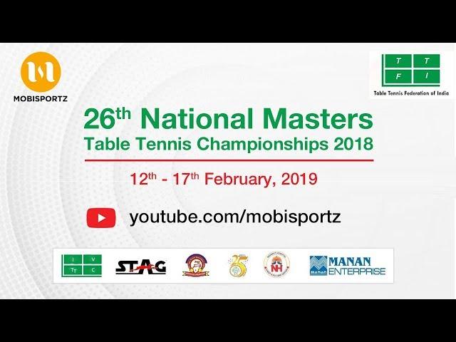 Rajesh Nawlakhe (MHR) Vs Maindeep Sen (KNT) - 26th National Master TT Championship 2018